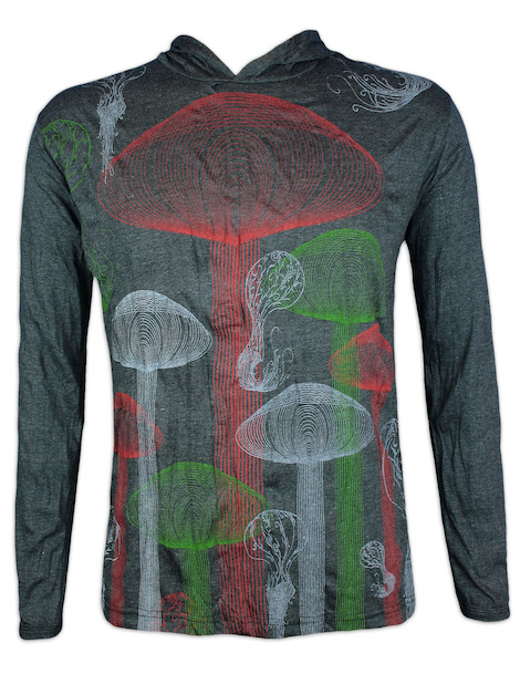 PURE Men´s Hooded Sweater - Magic Shrooms