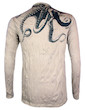 SURE Men´s Longssleeve  - The Giant Kraken Size M L XL Octopus Goa Psy Trance Psychedelic Art Techno