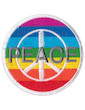 Aufnäher Regenbogen Peace Zeichen