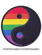 Patches Set of 4 Yin & Yang Rainbow