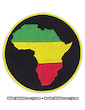Patches Set of 4 Africa Rastafari