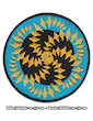 Patches Set of 4 Psy Sun Wheels