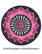 Patches Set of 4 Om Sun Mandala