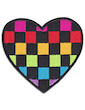 Rainbow Heart Patch Sew Iron On Love Girls LGBTQ CSD