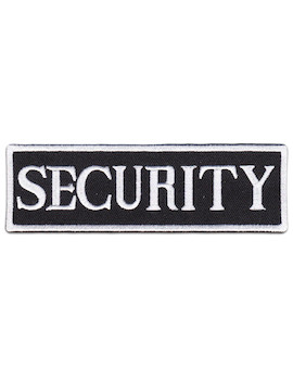 Aufnäher Security