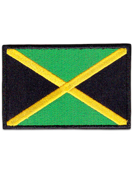 Kingston Flag Patch Iron Sew On Reggae Raggaton Jamaica