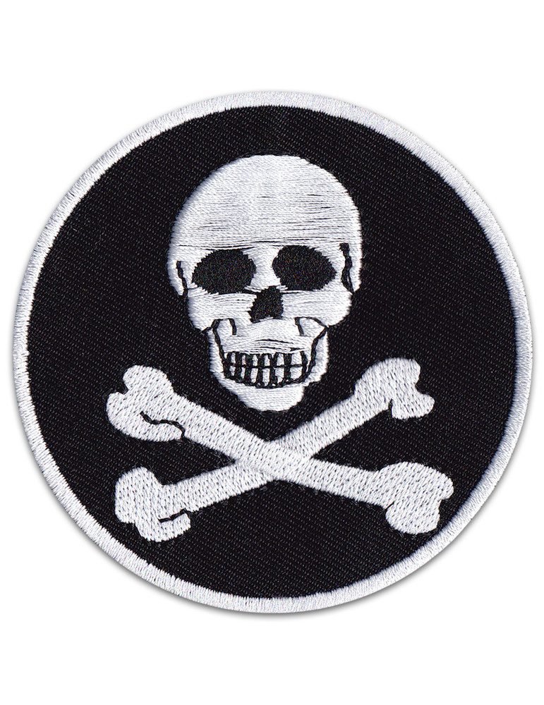 Jolly Roger Patch Iron Sew On Pirate Flag Skull Bones - Wakapu Wear