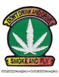 Don t Drink Drive Smoke Fly Patch Iron Sew On Cannabis