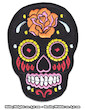 Mexican Skull Patch Iron Sew On Day Of The Dead Mexico