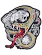 Poison In The Tank Kingsize Patch Iron Sew On Biker Snake