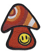 Smiley Shrooms Patch Iron Sew On Psychedelic Magic Mushroom