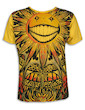 Mirror Men´s T-Shirt - The Psychedelic Sun Art Hemp Leaf