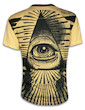 WEED Herren T-Shirt - Das Auge In Der Pyramide